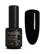 Naillak Midnight Black gellak, kulsort neglelak i flaske