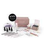Naillak The Perfect Starter Kit, komplet gellak startsæt med lampe, base coat, top coat og farve