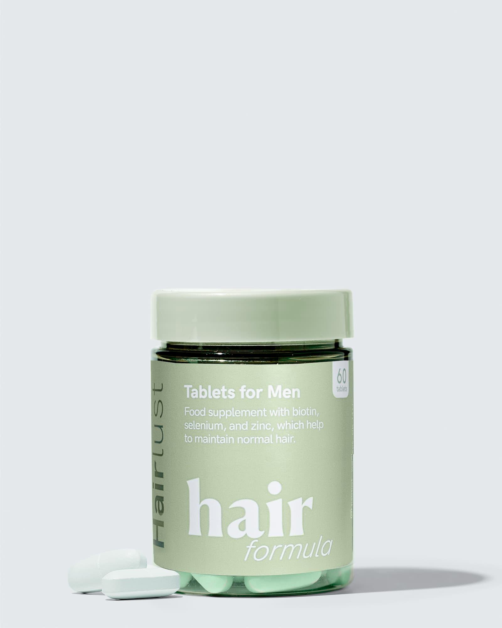 Hairlust Hair Formula Tablets for Men bøtte
