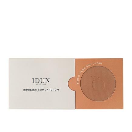 IDUN Minerals presset mineral-bronzer i kompaktæske med spejl