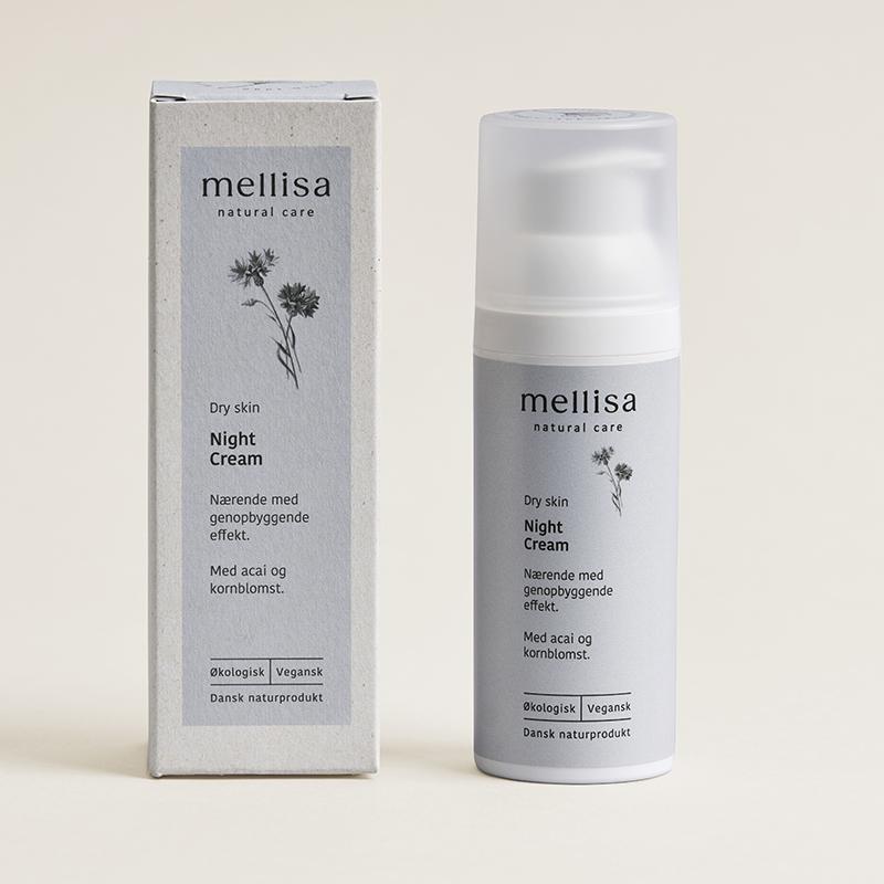 Mellisa Night Cream til tør hud, natcreme med fugtdepot