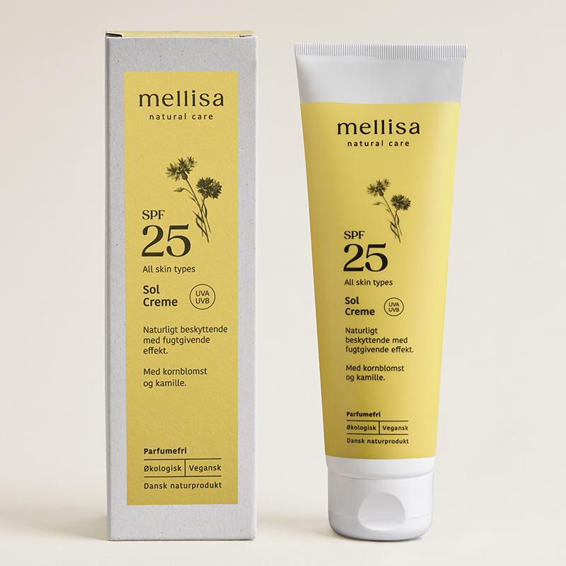 Solcreme SPF 25 fra Mellisa til krop og ansigt